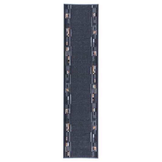 Berkfield Carpet Runner Anthracite 100x450 cm Anti Slip