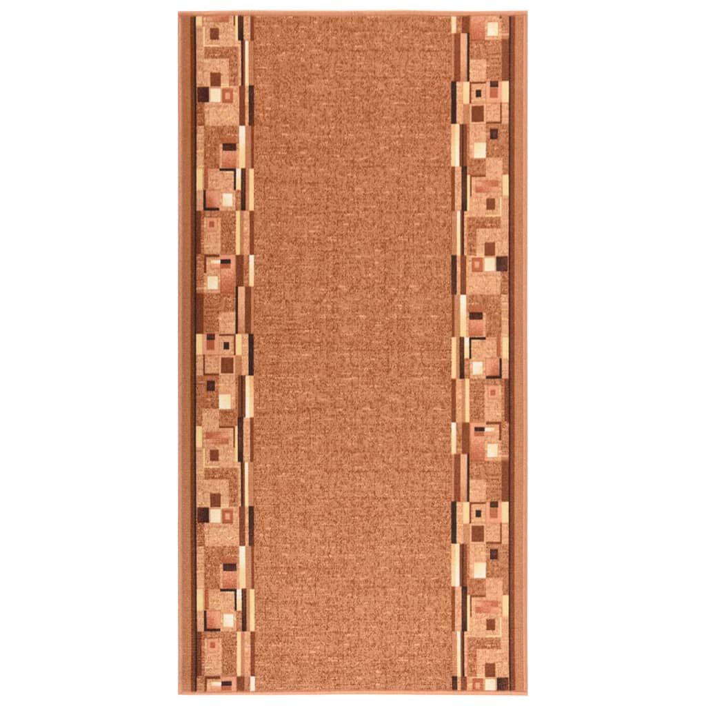 Berkfield Carpet Runner Brown 100x200 cm Anti Slip