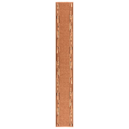 Berkfield Carpet Runner Brown 100x450 cm Anti Slip
