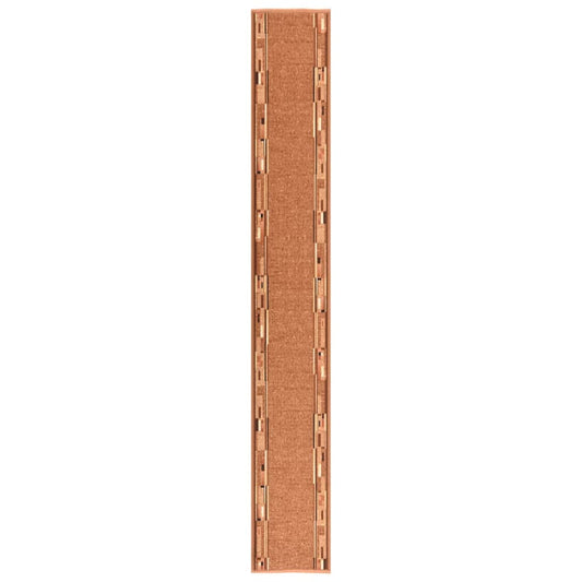 Berkfield Carpet Runner Brown 100x450 cm Anti Slip