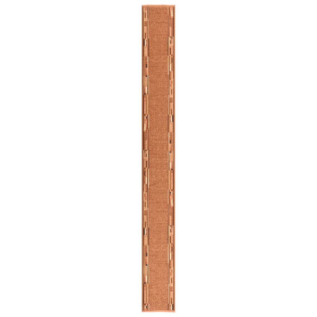 Berkfield Carpet Runner Brown 100x500 cm Anti Slip