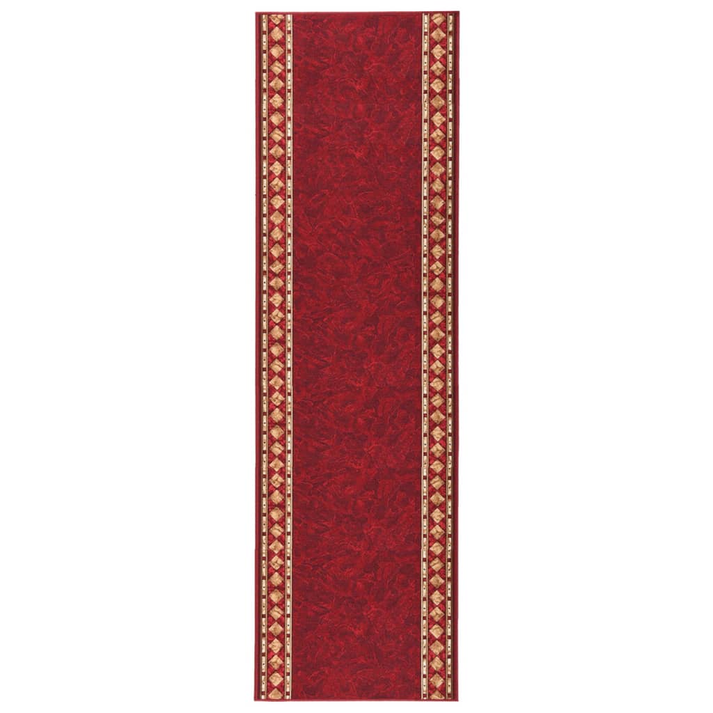 Berkfield Carpet Runner Red 80x350 cm Anti Slip