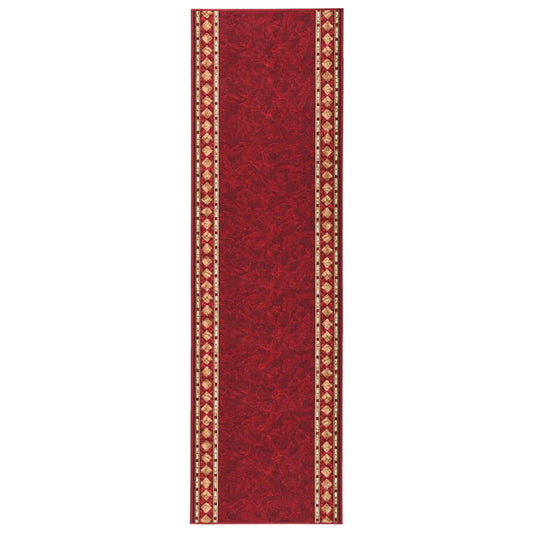 Berkfield Carpet Runner Red 80x350 cm Anti Slip