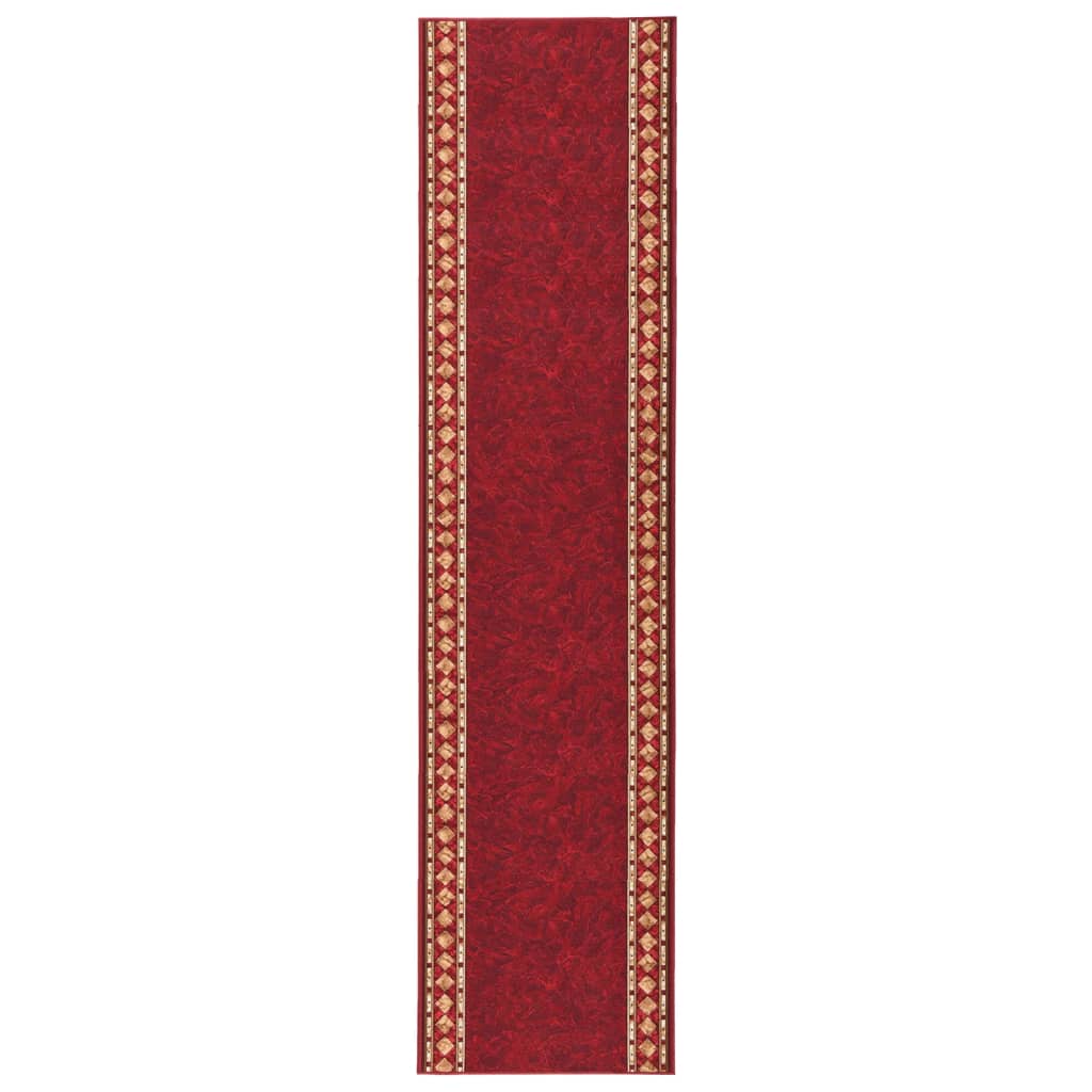 Berkfield Carpet Runner Red 80x450 cm Anti Slip