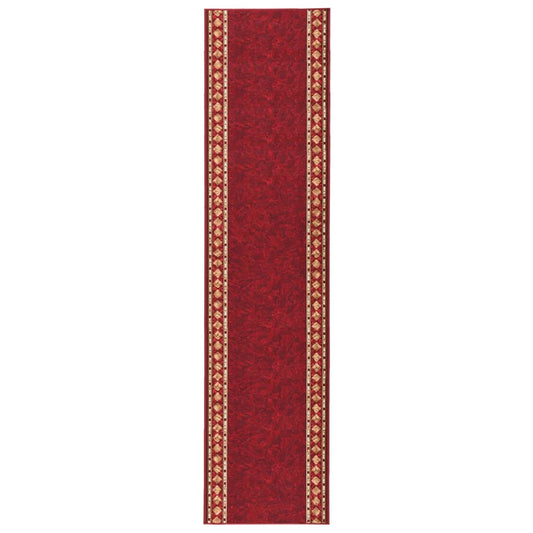 Berkfield Carpet Runner Red 80x450 cm Anti Slip