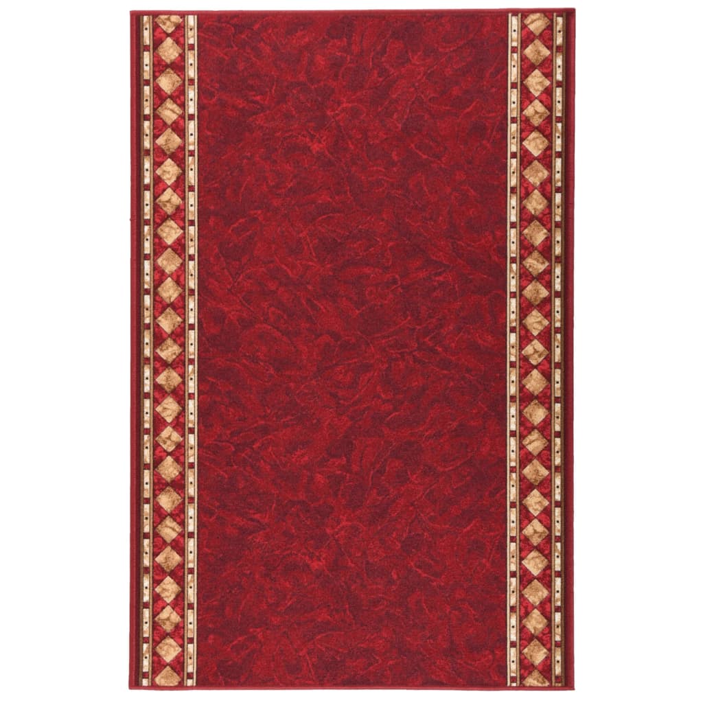 Berkfield Carpet Runner Red 100x150 cm Anti Slip