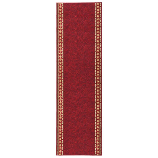 Berkfield Carpet Runner Red 100x450 cm Anti Slip