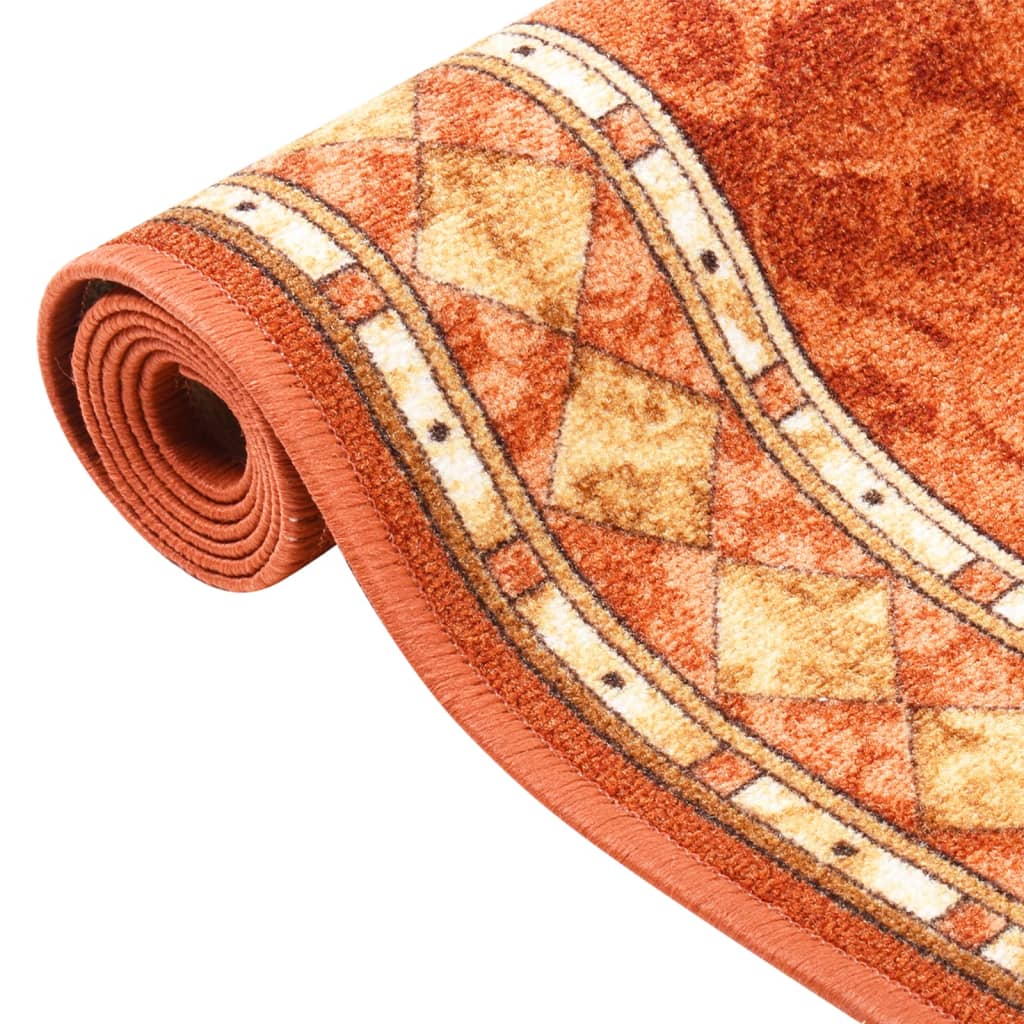 Berkfield Carpet Runner Terracotta 80x200 cm Anti Slip