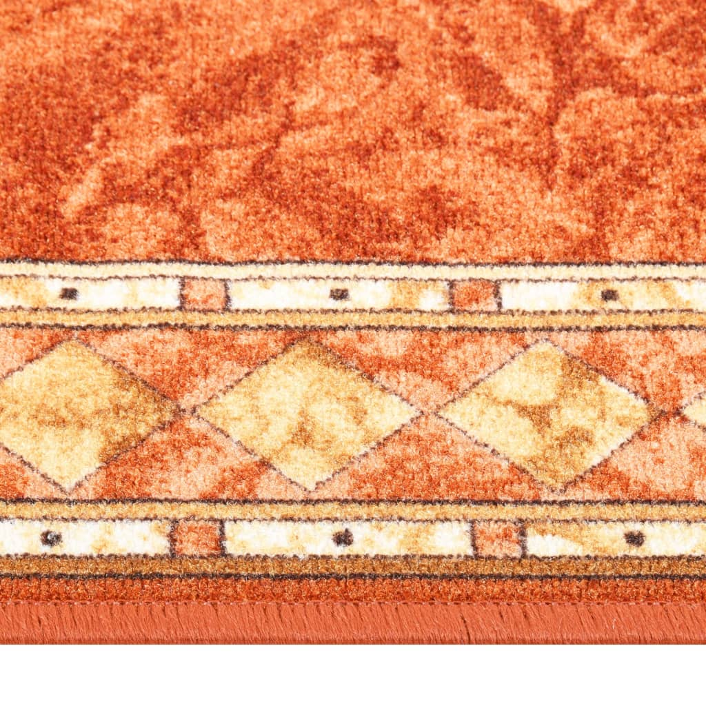 Berkfield Carpet Runner Terracotta 100x250 cm Anti Slip