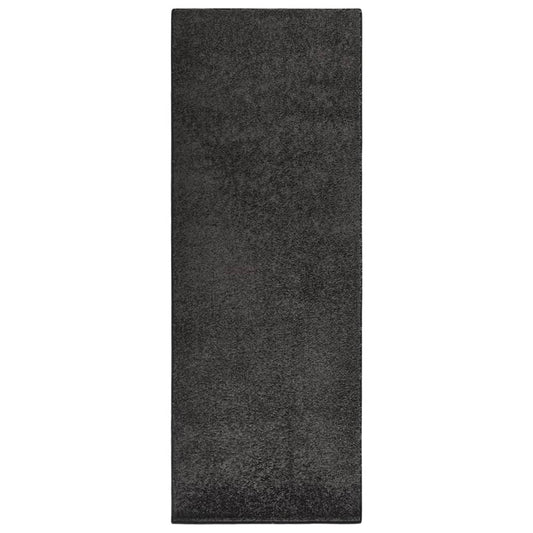 Berkfield Soft Pile Rug Anti-slip 67x180 cm Anthracite