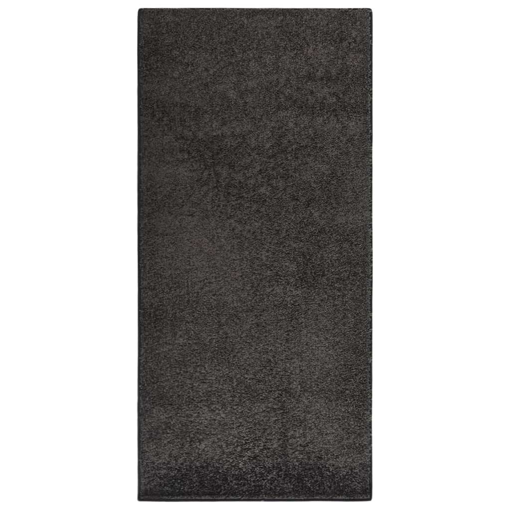 Berkfield Soft Pile Rug Anti-slip 115x170 cm Anthracite