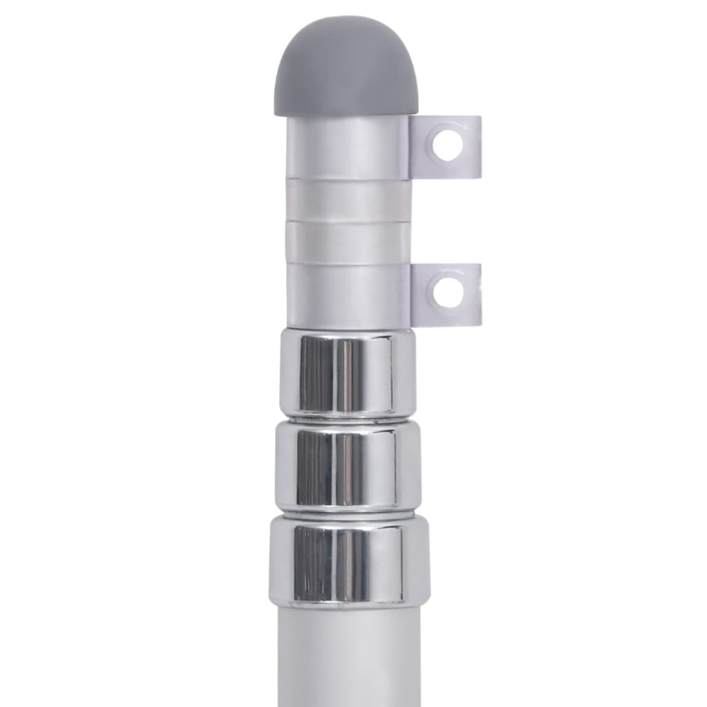 Berkfield Denmark Flag and Pole Aluminium 4 m