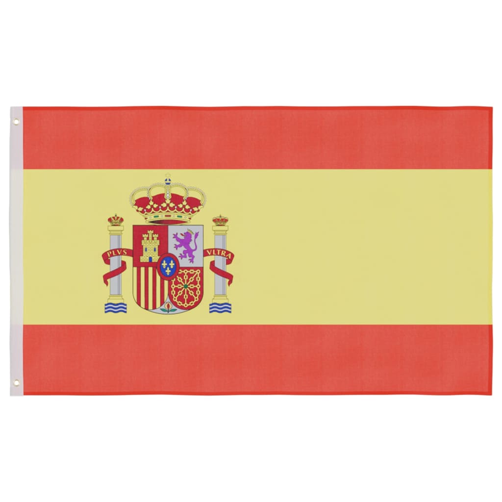 Berkfield Spain Flag and Pole Aluminium 4 m