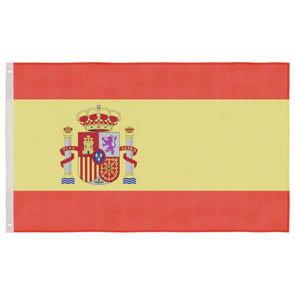 Berkfield Spain Flag and Pole Aluminium 4 m