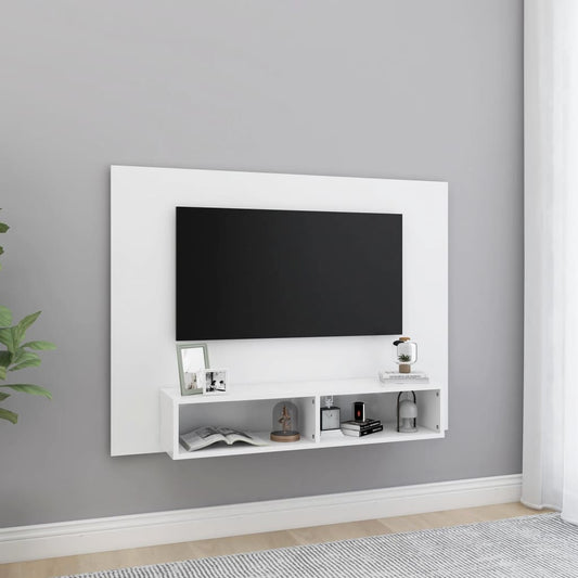 Berkfield Wall TV Cabinet White 120x23.5x90 cm Engineered Wood