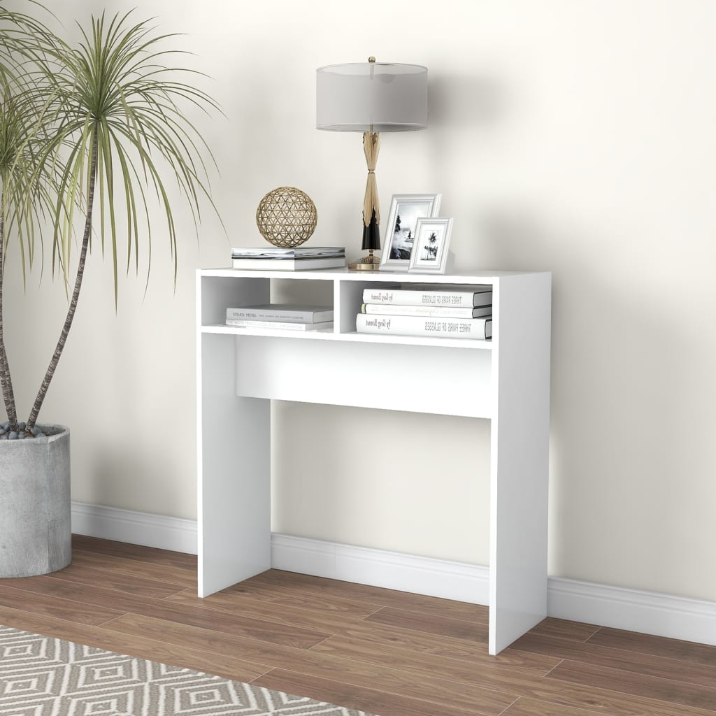 Berkfield Console Table White 78x30x80 cm Engineered Wood