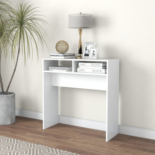 Berkfield Console Table White 78x30x80 cm Engineered Wood