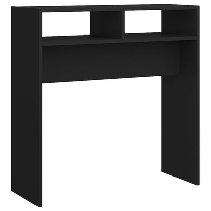 Berkfield Console Table Black 78x30x80 cm Engineered Wood