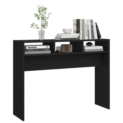 Berkfield Console Table Black 105x30x80 cm Engineered Wood