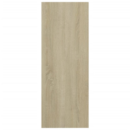 Berkfield Console Table White & Sonoma Oak 105x30x80 cm Engineered Wood