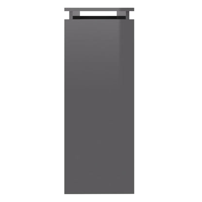 Berkfield Console Table High Gloss Grey 102x30x80 cm Engineered Wood
