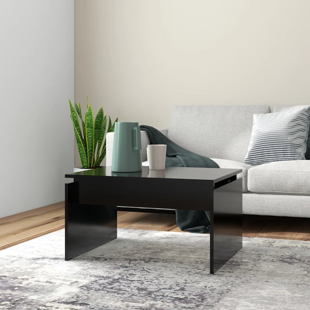 Berkfield Coffee Table Black 68x50x38 cm Engineered Wood