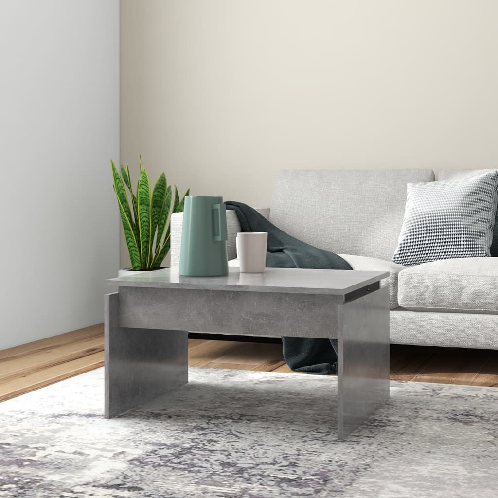 Berkfield Coffee Table Concrete Grey 68x50x38 cm Engineered Wood