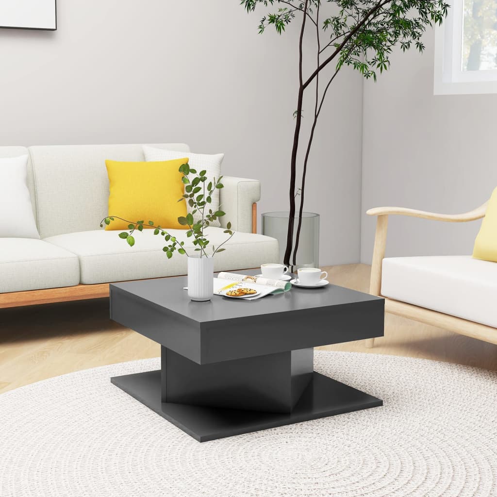Berkfield Coffee Table Grey 57x57x30 cm Engineered Wood