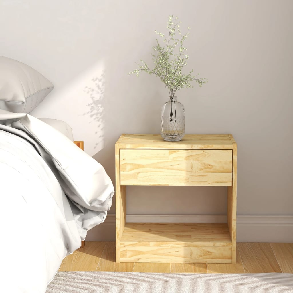 Berkfield Bedside Cabinet 40x31x40 cm Solid Pinewood