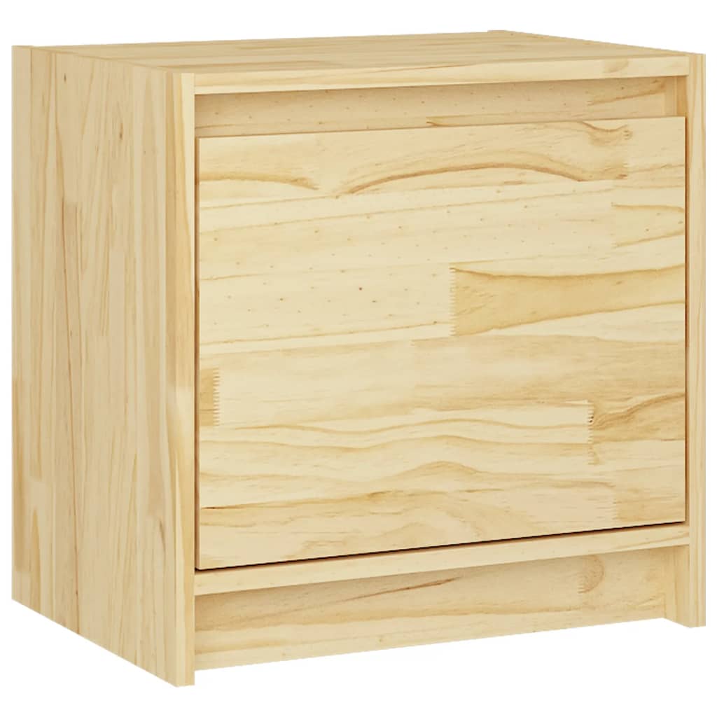 Berkfield Bedside Cabinet 40x30.5x40 cm Solid Pinewood