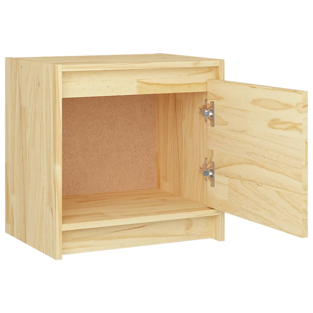 Berkfield Bedside Cabinet 40x30.5x40 cm Solid Pinewood