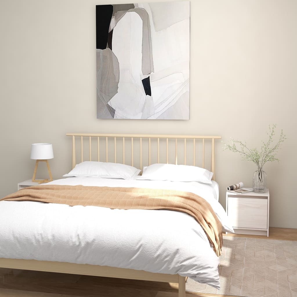 Berkfield Bedside Cabinets 2 pcs White 40x30.5x40 cm Solid Pinewood
