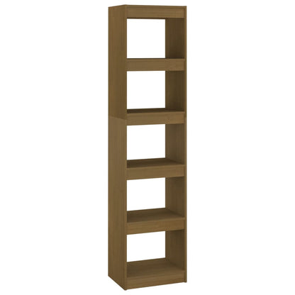 Berkfield Book Cabinet/Room Divider Honey Brown 40x30x167.5 cm Solid Pinewood