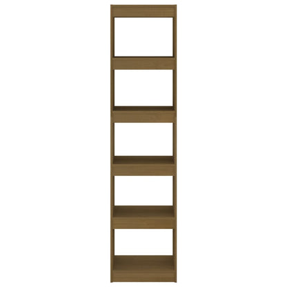 Berkfield Book Cabinet/Room Divider Honey Brown 40x30x167.5 cm Solid Pinewood