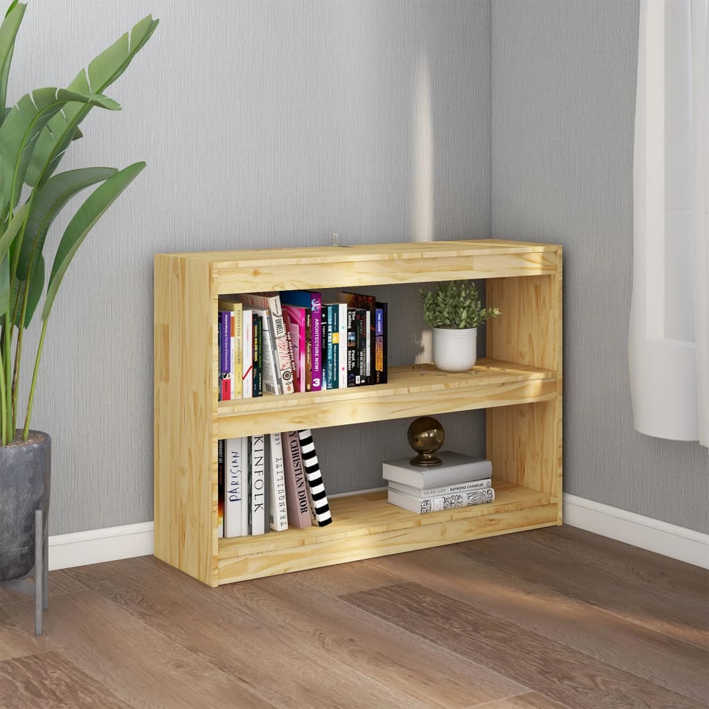 Berkfield Book Cabinet Room Divider 100x30x71.5 cm Pinewood