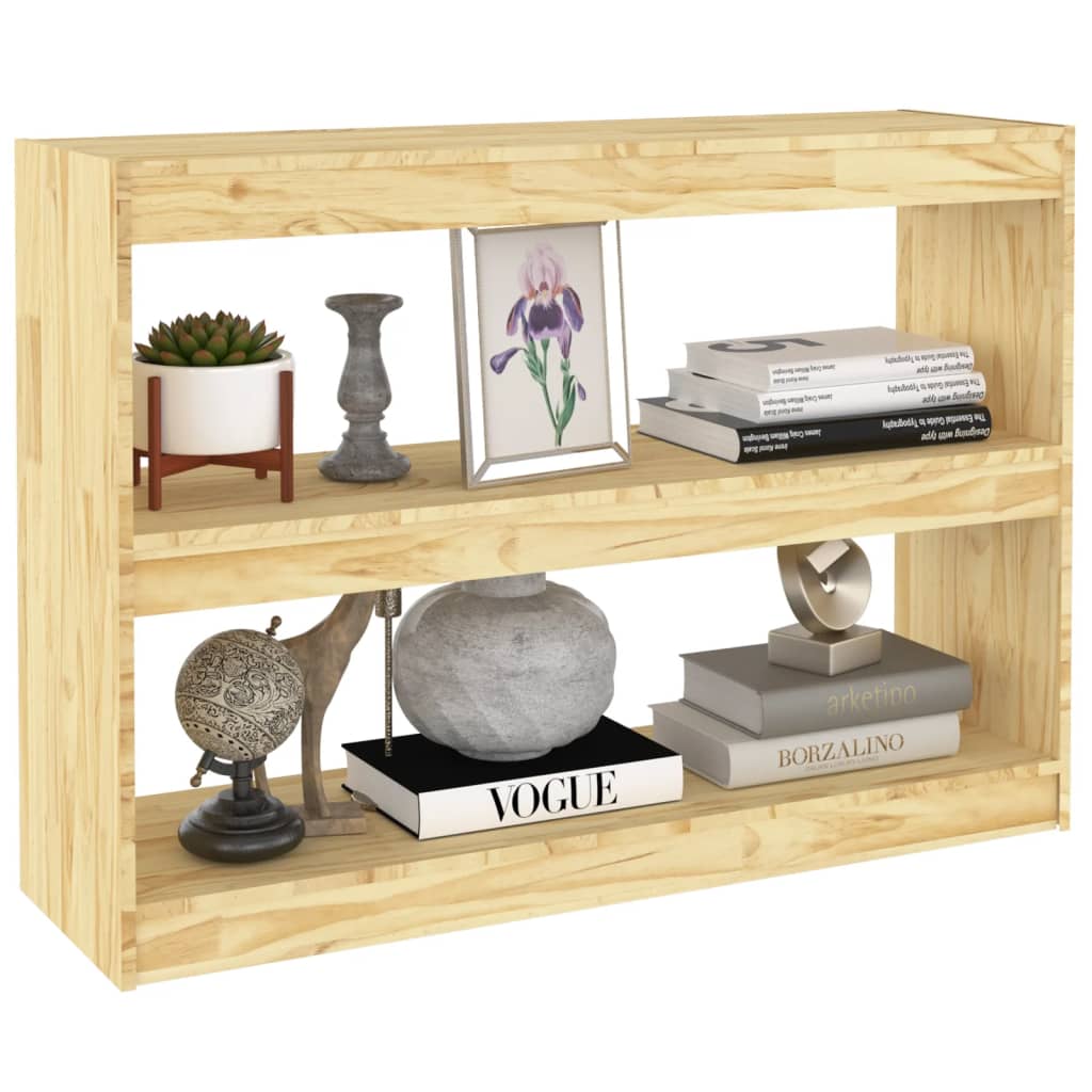 Berkfield Book Cabinet Room Divider 100x30x71.5 cm Pinewood
