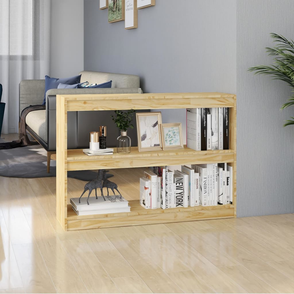 Berkfield Book Cabinet Room Divider 100x30x71.5 cm Pinewood