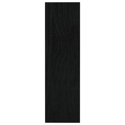 Berkfield Book Cabinet/Room Divider Black 100x30x103 cm Solid Pinewood