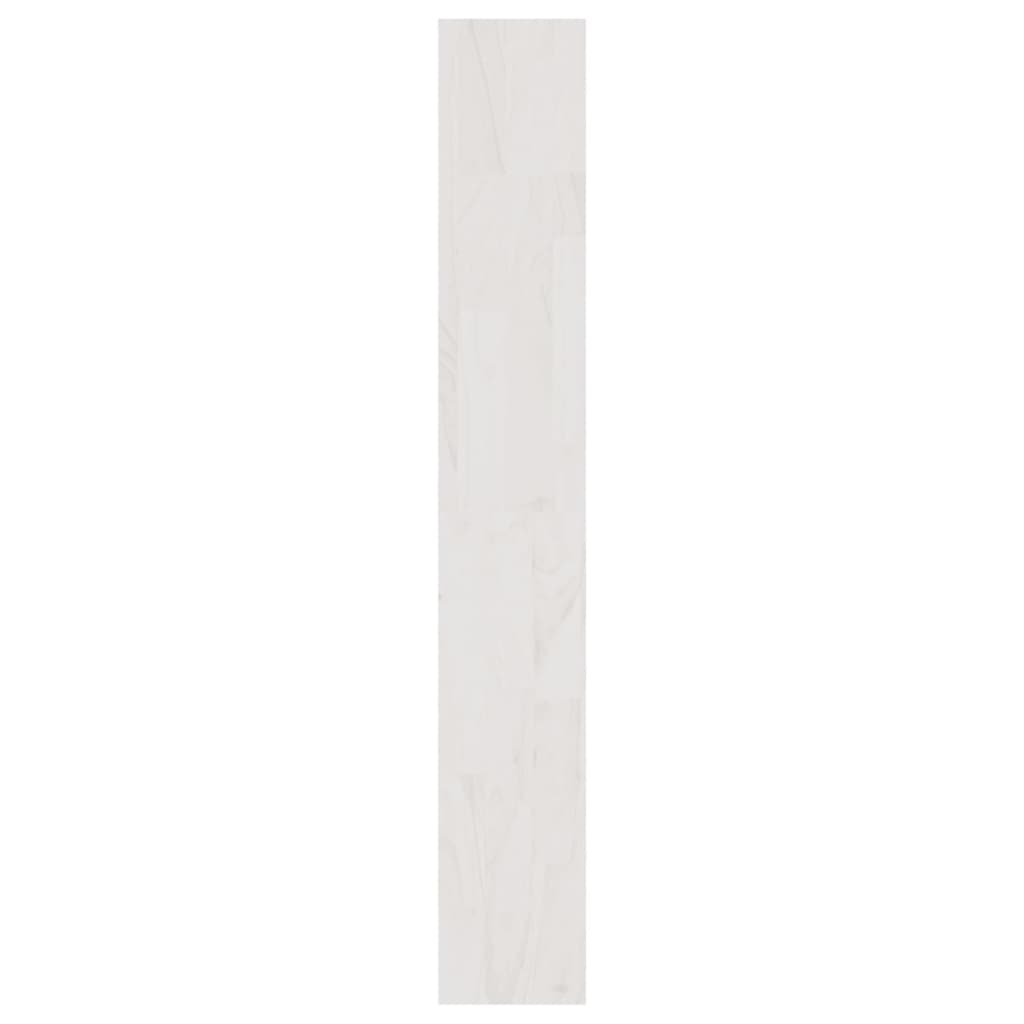 Berkfield Book Cabinet/Room Divider White 100x30x200 cm Solid Pinewood