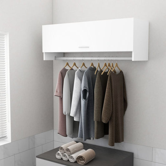 Berkfield Wardrobe White 100x32.5x35 cm Engineered Wood