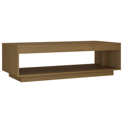 Berkfield Coffee Table Honey Brown 110x50x33.5 cm Solid Pinewood