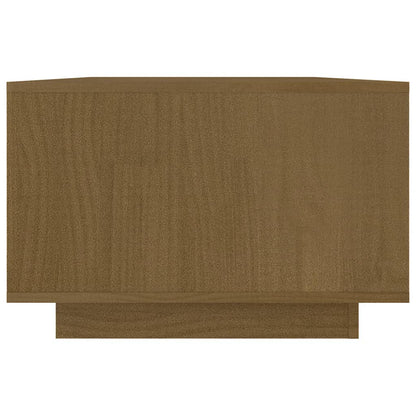 Berkfield Coffee Table Honey Brown 110x50x33.5 cm Solid Pinewood