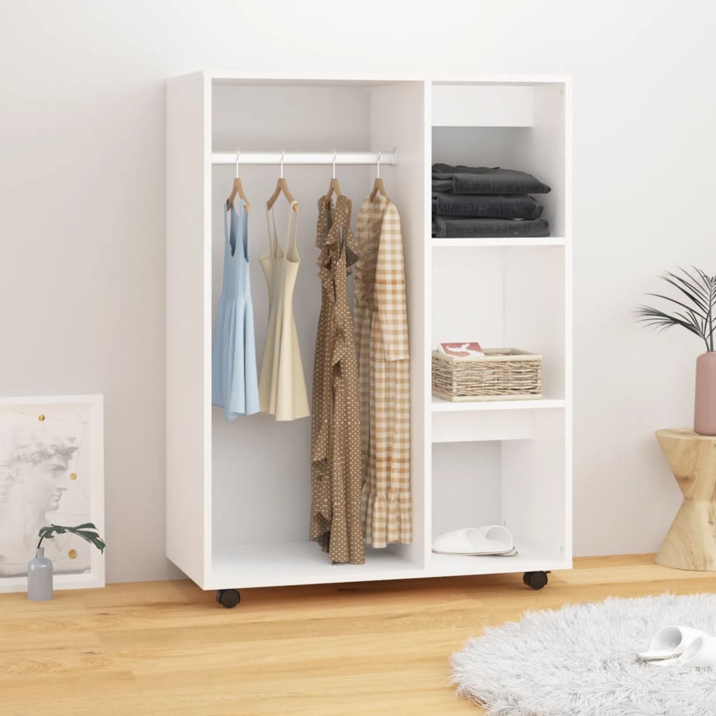 Berkfield Wardrobe White 80x40x110 cm Engineered Wood