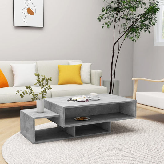 Berkfield Coffee Table Concrete Grey 105x55x32 cm Engineered Wood
