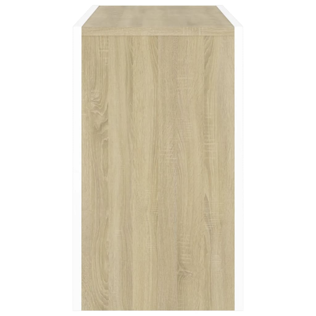 Berkfield Nesting Coffee Tables 3 pcs White and Sonoma Oak Engineered Wood