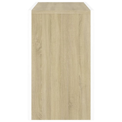 Berkfield Nesting Coffee Tables 3 pcs White and Sonoma Oak Engineered Wood
