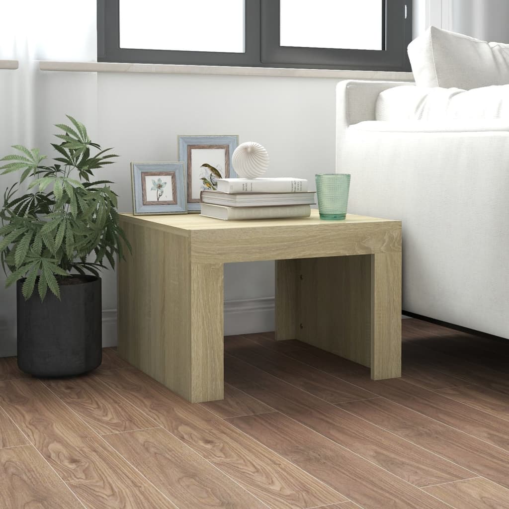 Berkfield Coffee Table Sonoma Oak 50x50x35 cm Engineered Wood