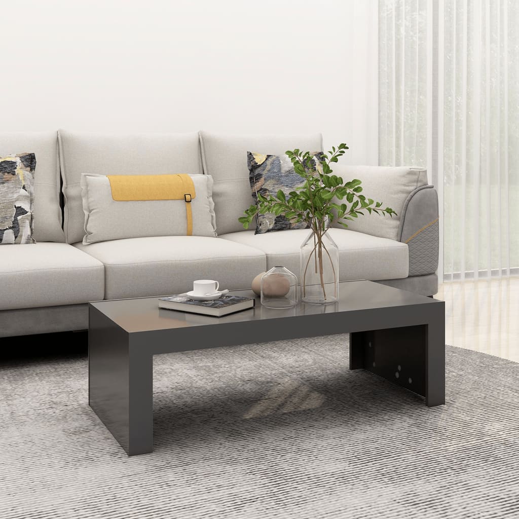 Berkfield Coffee Table Grey 110x50x35 cm Engineered Wood