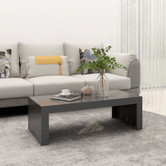 Berkfield Coffee Table Grey 110x50x35 cm Engineered Wood