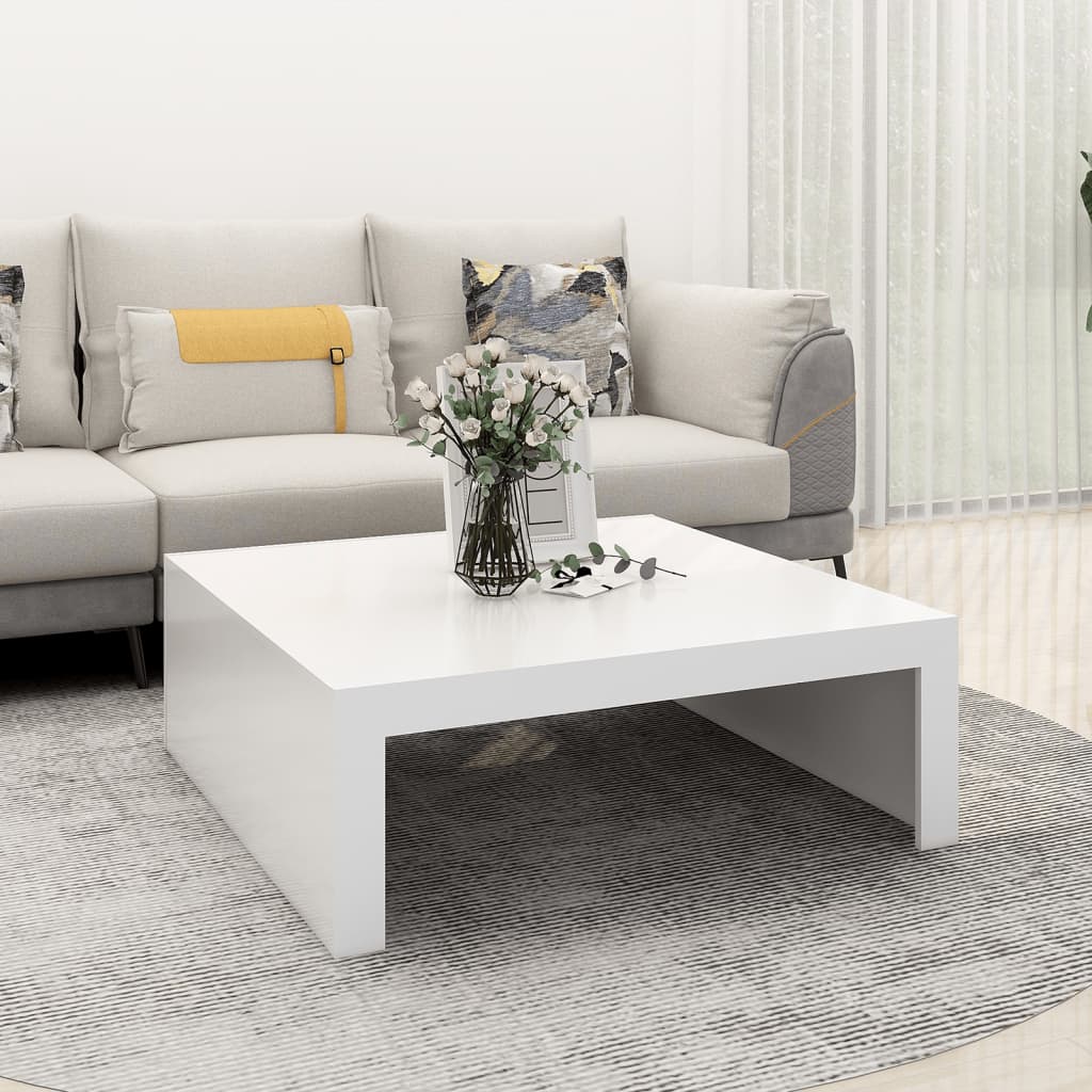 Berkfield Coffee Table White 100x100x35 cm Engineered Wood